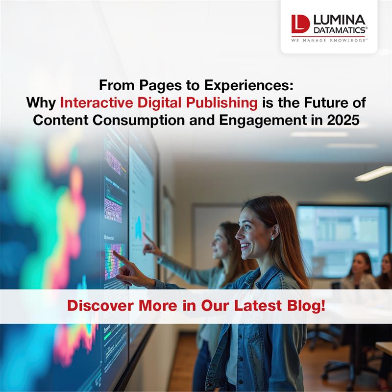 LDatamatics's tweet image. Publishing is no longer just about pages, it’s more about experiences.

The future belongs to those who make their content interactive, intelligent, and immersive.

Read our blog to learn more: luminadatamatics.com/resources/blog…

#DigitalPublishing #InteractiveContent #ContentInnovation…