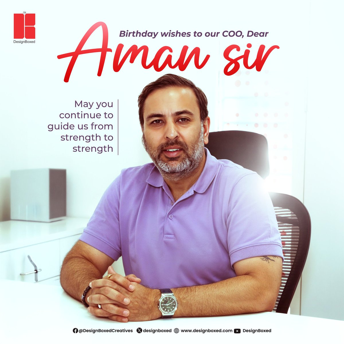 DesignBoxed's tweet image. Warm birthday wishes to our COO Aman Seth. 
We wish you success, good health and prosperity.