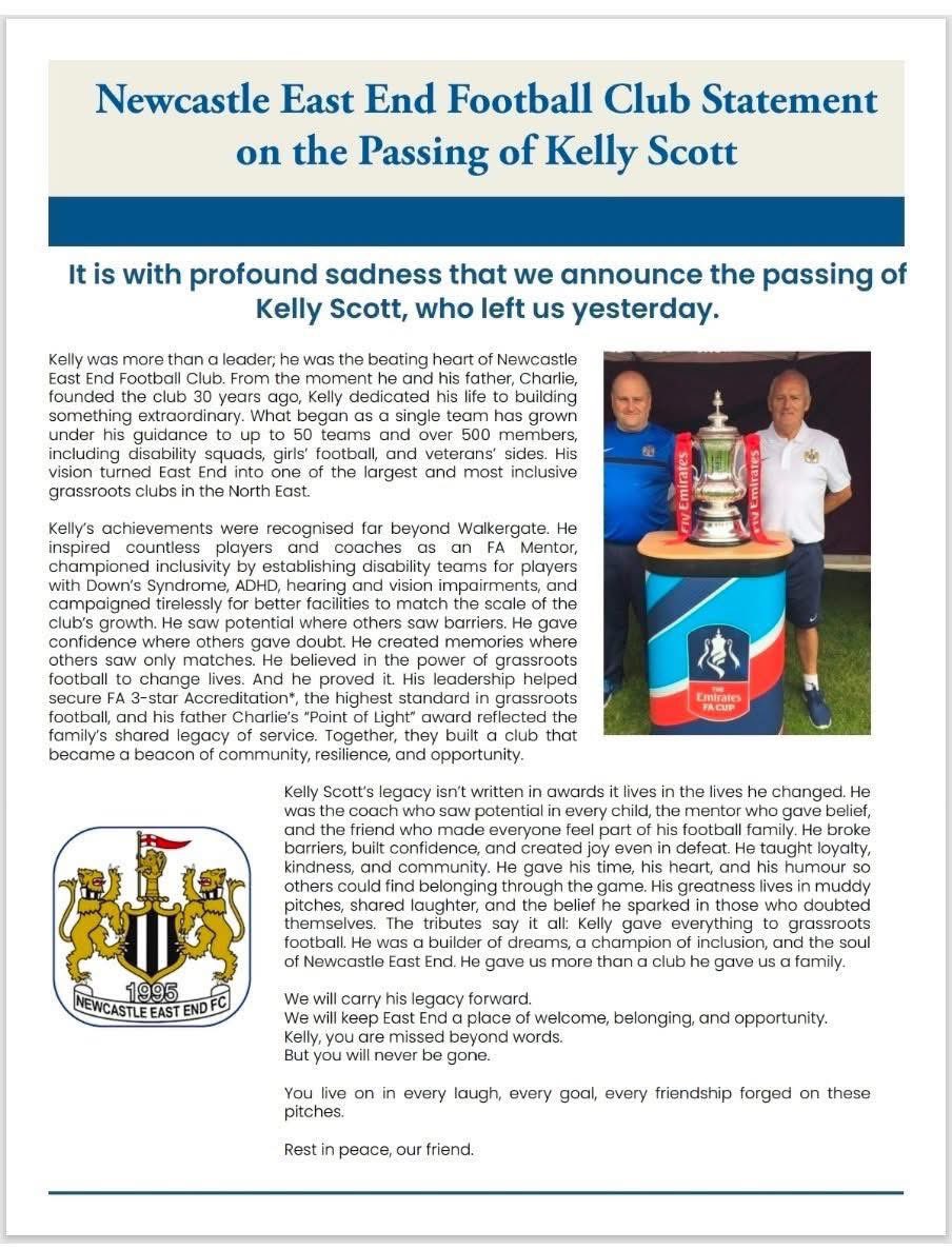 Newcastle East End Seniors tweet media