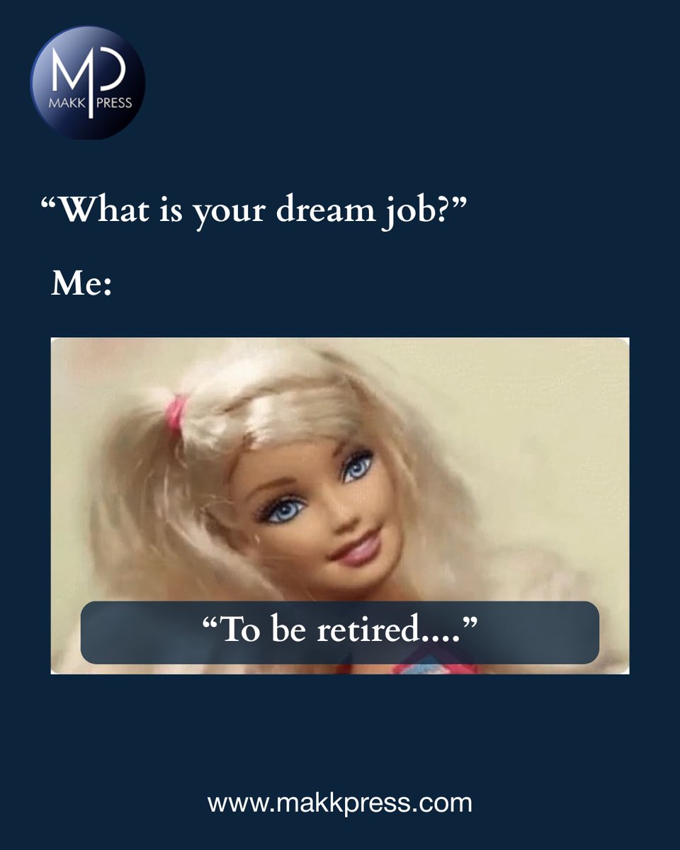 MakkpressTech's tweet image. 😩 Enough now! I don’t want a promotion. I want a pension.

#WorkLife #OfficeHumor #CorporateMemes #RelatableMemes #WorkStruggles #AdultingProblems #9to5Life #WorkMood #CareerHumor #Makkpress