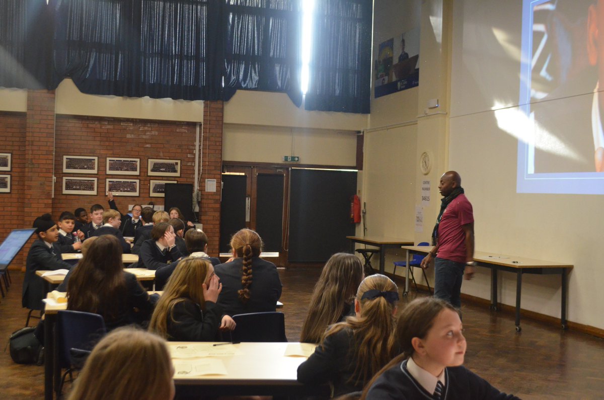 SalesianAcademy's tweet photo. Year 8 were inspired by author Simon Adepetun on Monday. He shared his incredible journey and revealed his secret formula for next-level creative writing!
Big thanks to Simon for sparking imagination and ambition.
#RUAH #NGU #CreativeWriting #AuthorsInTheMaking #Inspiration https://t.co/4yJnHhR9uk