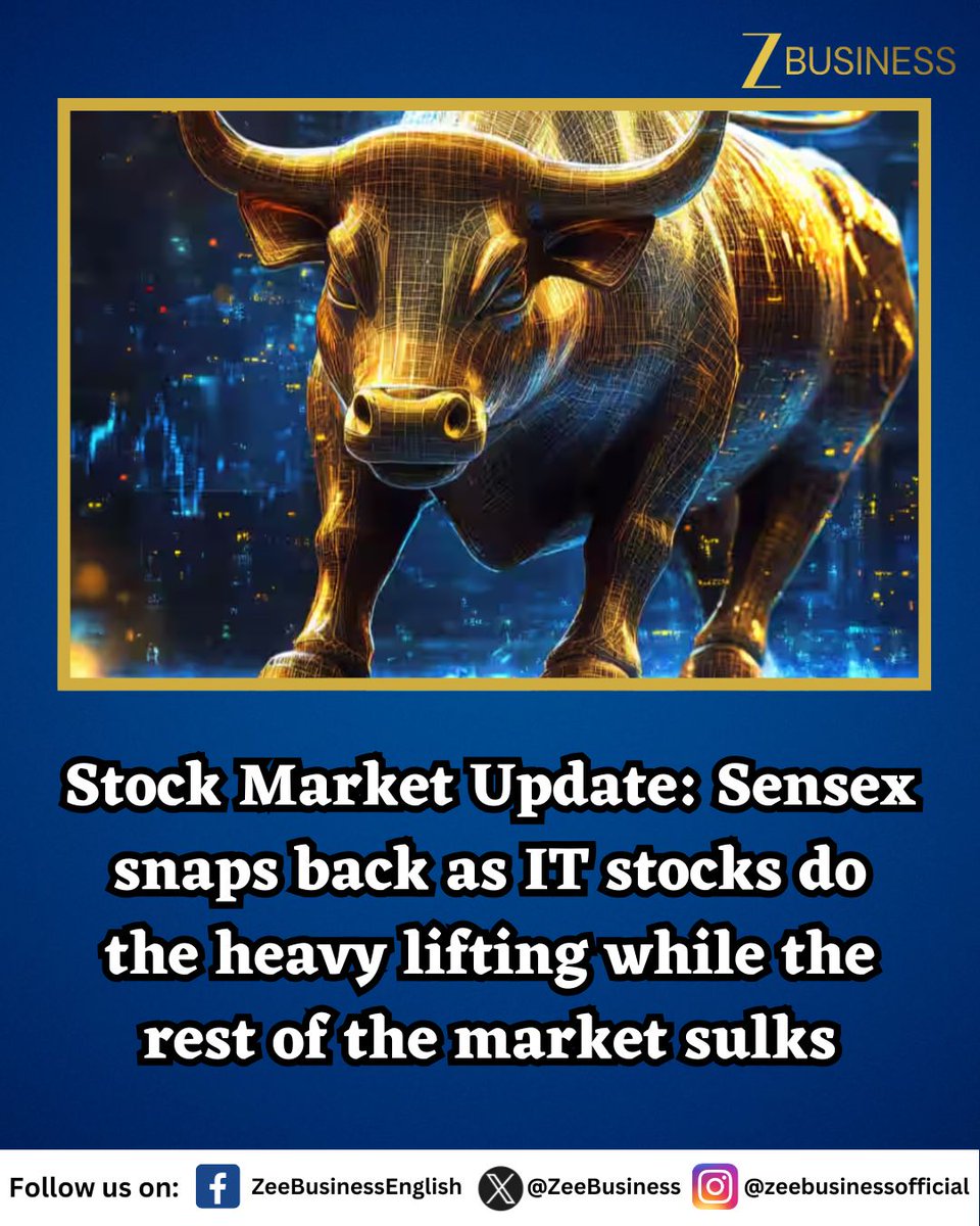 ZeeBusiness's tweet image. Indian Equities Bounce Back!

Sensex surges 396 points to 85,069
Nifty climbs 114 points to 26,024

Link - tinyurl.com/4ku5e3vm