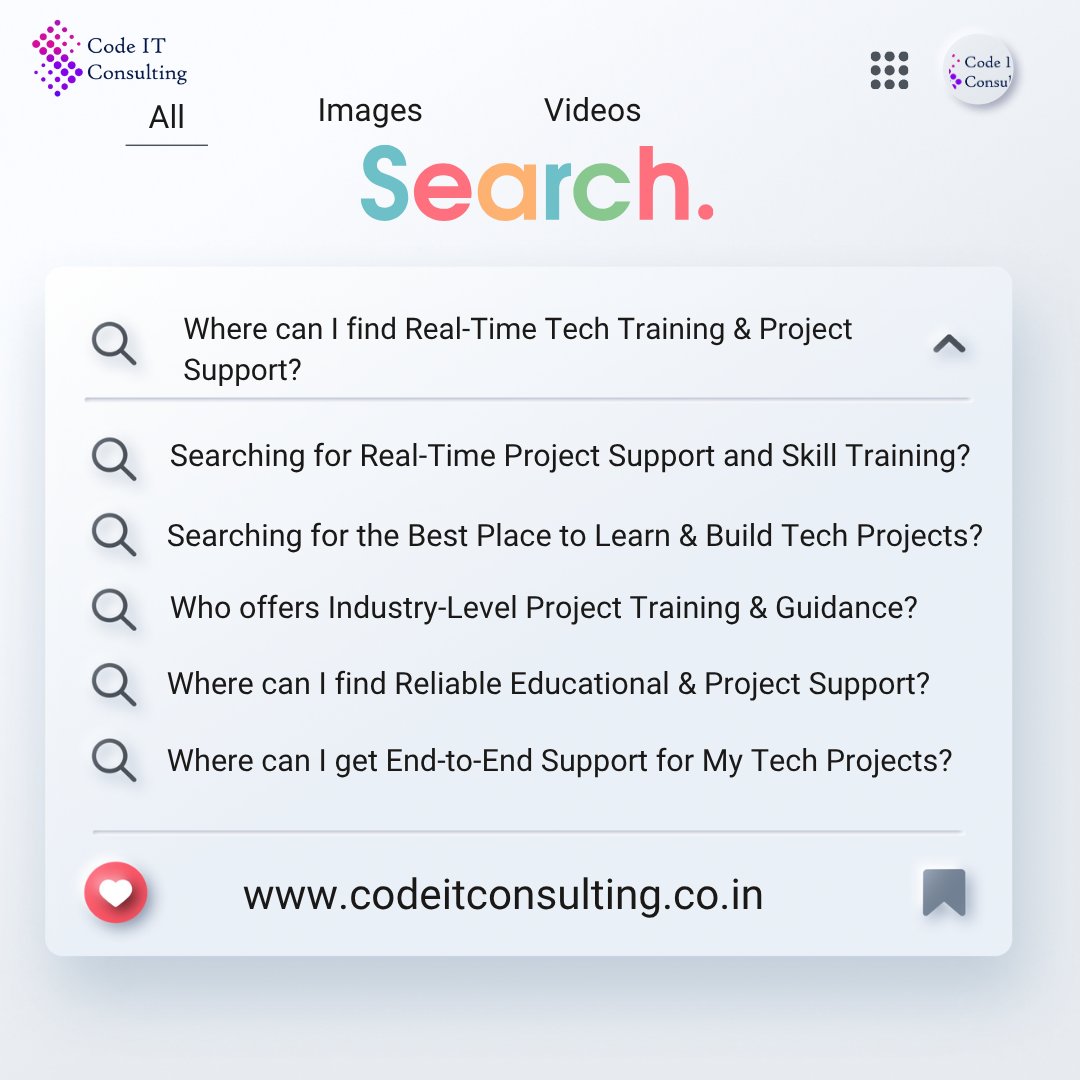 CodeIT_co's tweet image. Stop searching.
Start building your future with real-time tech training, project support, and expert guidance — all in one place.
Your tech journey starts here. 🚀
👉 codeitconsulting.co.in
#TechTraining