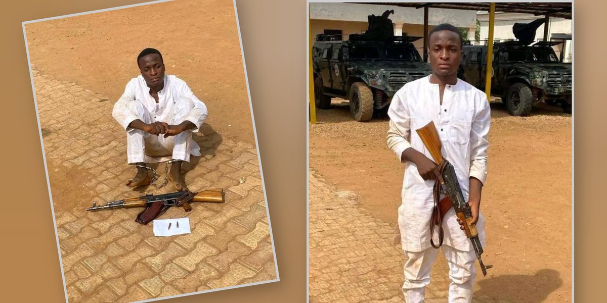 Yusen0x's tweet image. Another Christian Terrorist arrested he goes by Blessed Paul in Kaduna.

A ringleader behind multiple kidnappings in Jema’a LGA.

Authority Recovered: large cache of weapons and ammunition.

Investigators link him to a network fueling insecurity and abductions across the region.
