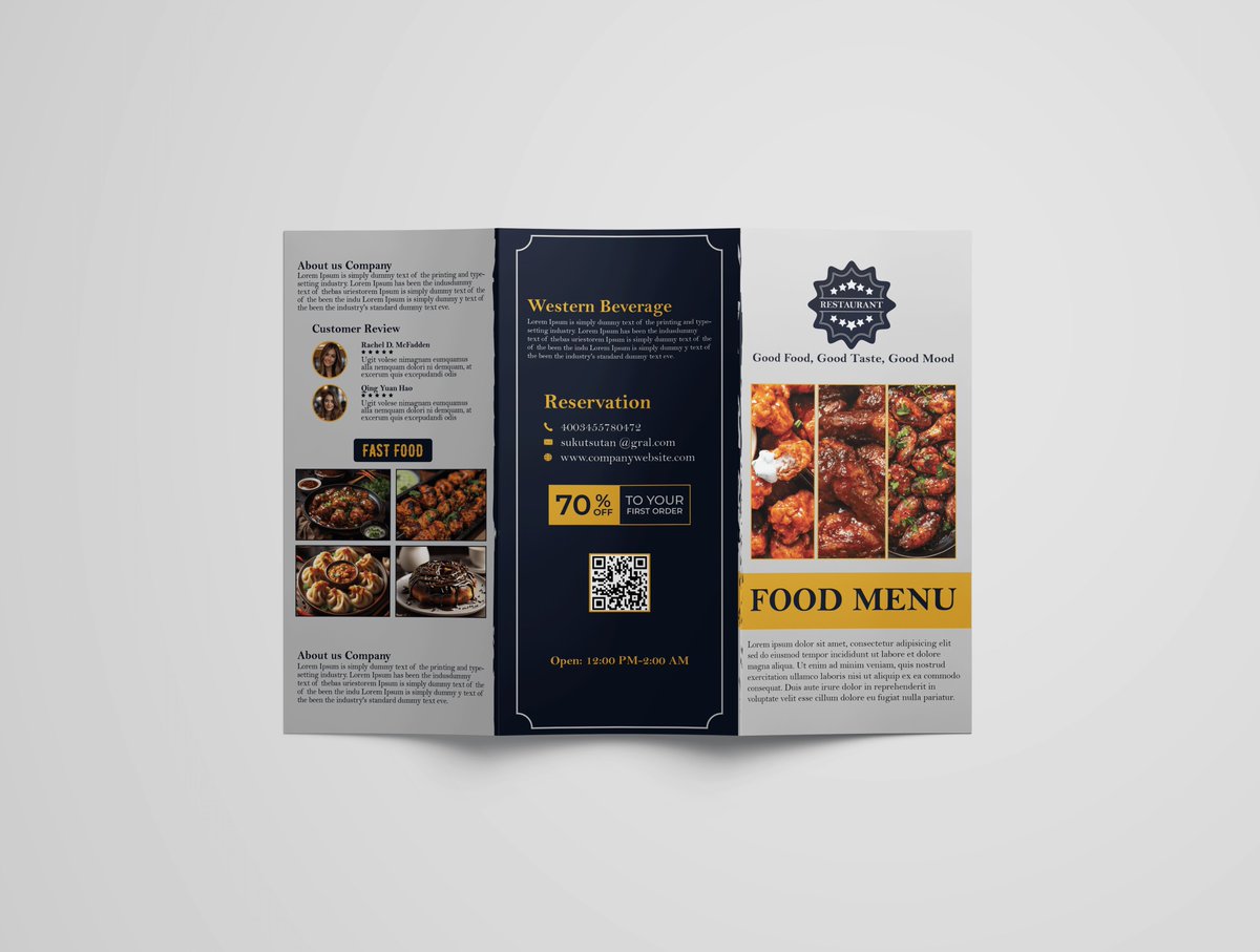 TasfiaJ48088's tweet image. A4 Tri-Fold Food Menu Design ✨
Clean, modern &amp;amp; restaurant-ready.
Need a custom menu or brochure for your brand?
DM open.

#MenuDesign #BrochureDesign #TriFold #GraphicDesigner #Branding #RestaurantMenu #DesignPortfolio #FreelanceDesigner #FoodBranding #CreativeDesign