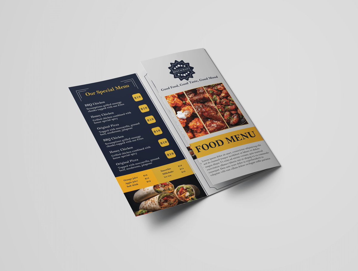 TasfiaJ48088's tweet image. A4 Tri-Fold Food Menu Design ✨
Clean, modern &amp;amp; restaurant-ready.
Need a custom menu or brochure for your brand?
DM open.

#MenuDesign #BrochureDesign #TriFold #GraphicDesigner #Branding #RestaurantMenu #DesignPortfolio #FreelanceDesigner #FoodBranding #CreativeDesign