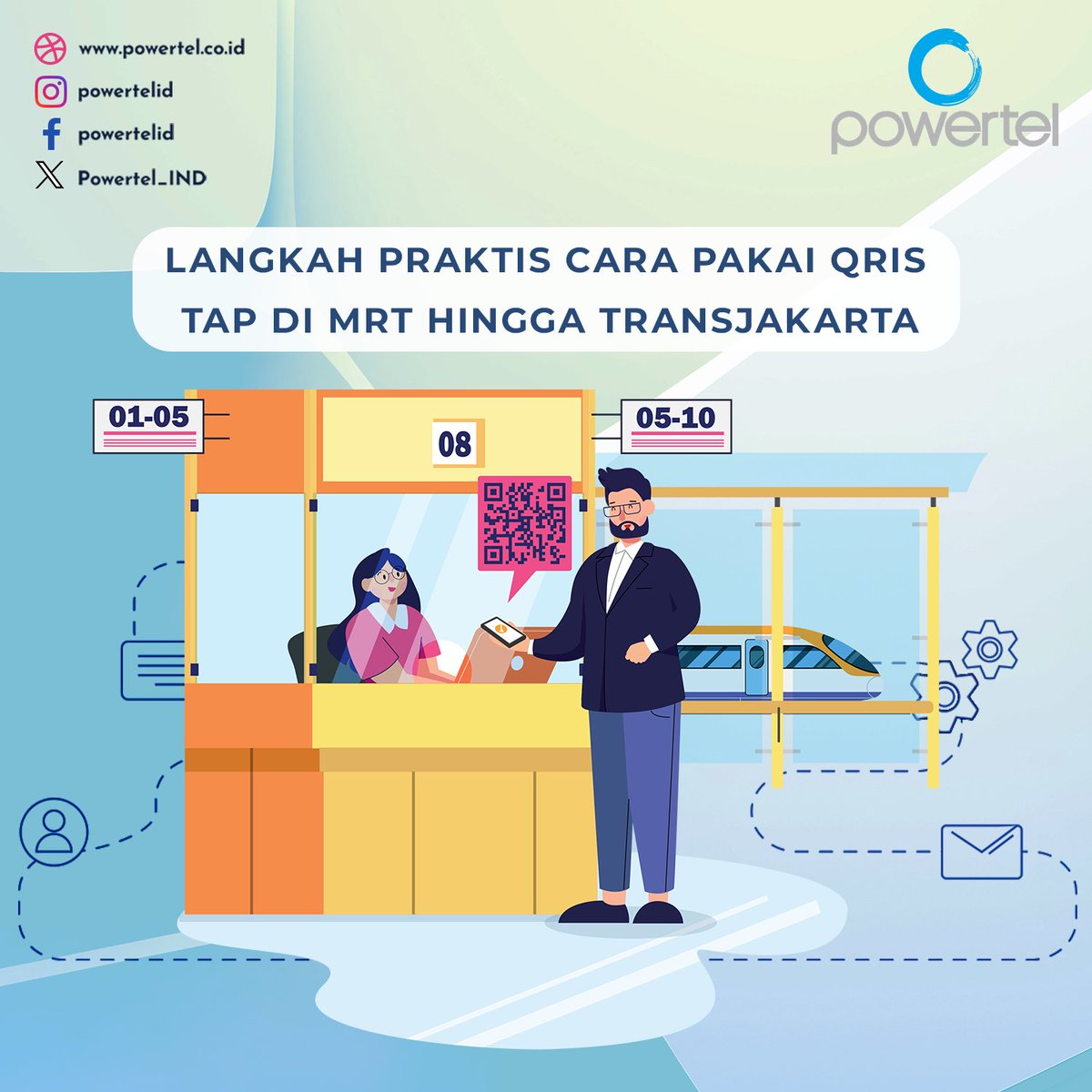 Powertel_IND's tweet image. Langkah Praktis Cara Pakai QRIS Tap di MRT hingga TransJakarta

#qristap #transportasijakarta #mrtjakarta #krl #transjakarta #carabayar #dompetdigital #nfc #android #tutorialqris #tipsmobilitas #jakartamaju #powertelid