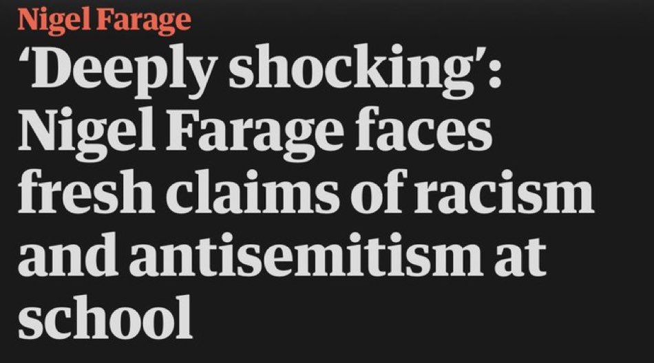 When we were in Year 1, Farage nicked my copy of the Guardian at break time, held it aloft and called me a lefty progressive ponce in front of the class …