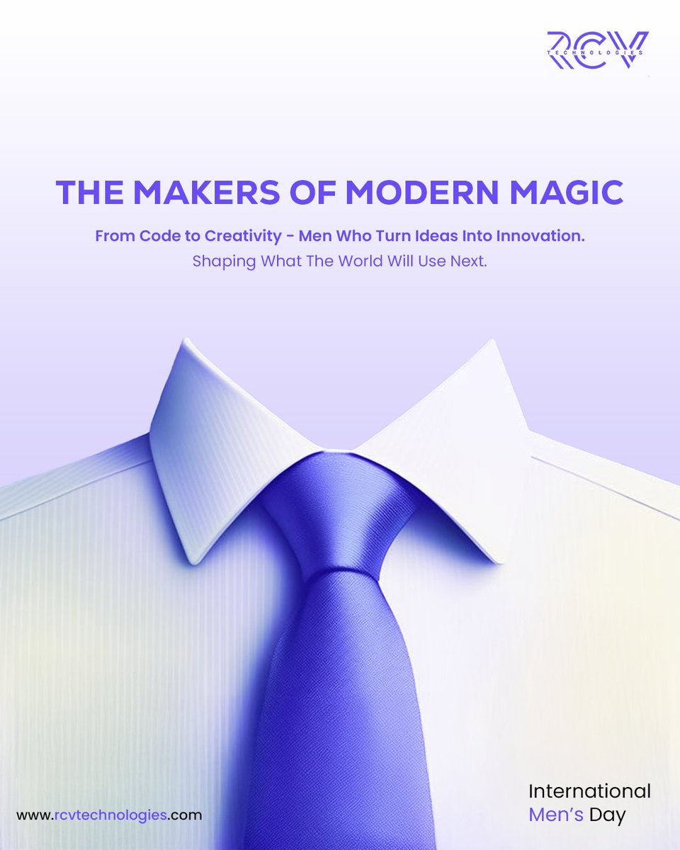 rcvtechno's tweet image. Every great innovation has a silent hero behind it.
Today, we celebrate those heroes.
Happy International Men’s Day.

#InternationalMensDay #MensDay2025 #MenMatter #ModernMen #EverydayHeroes #DigitalCreators #TechInnovators #CreatorsOfTomorrow #RCVTechnologies #RisewithRCV