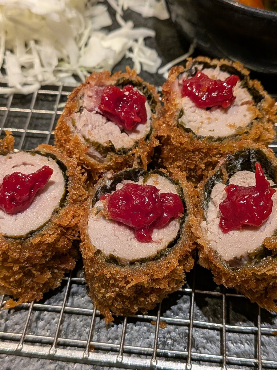 unibabibi's tweet image. ごはん
大丸札幌　たづむら
梅しそ巻ひれかつ
コーラはクーポンで😂
今日も病院🏥でした💦