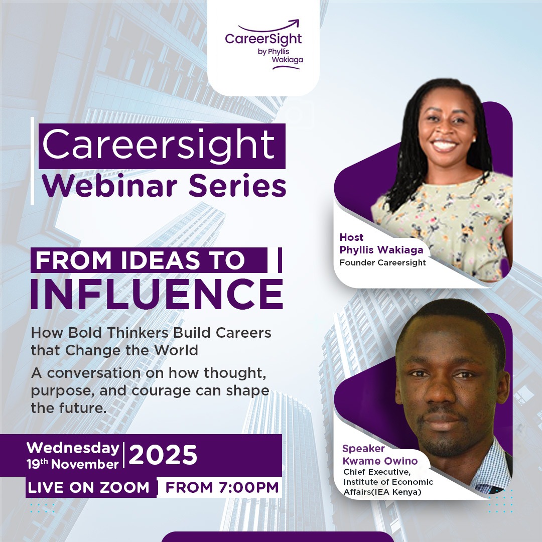 This evening, I’m excited to host <a href="/IEAKwame/">Kwame Owino</a>, CEO <a href="/IEAKenya/">IEA Kenya</a>, on the <a href="/CareersightKE/">Careersight</a> webinar series.

This platform has become a true passion project for me, a space where I get to live out my love for careers, mentorship, and helping people grow.

As we close the year, Kwame and I