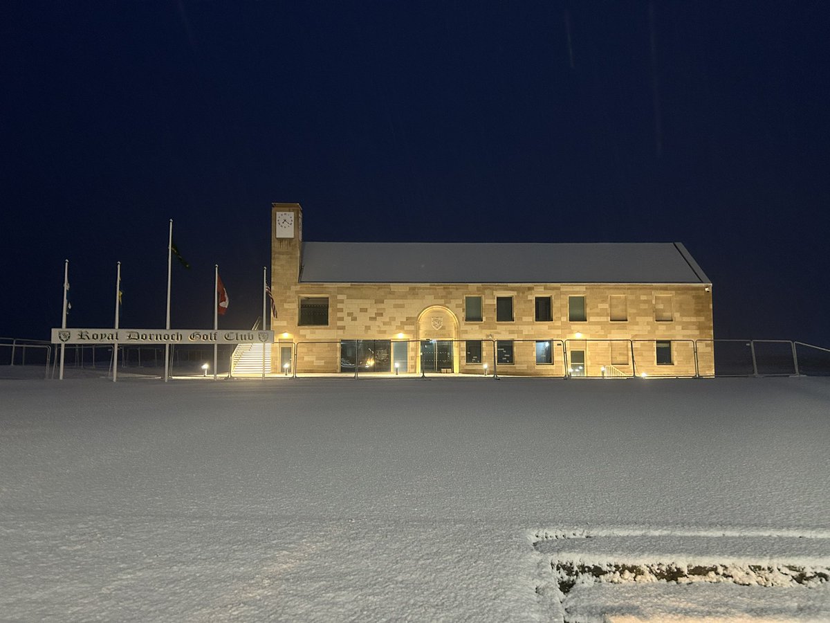 RDCourseStatus's tweet image. Morning Dornoch. Course closed. Inspection at 11. Struie on winter greens