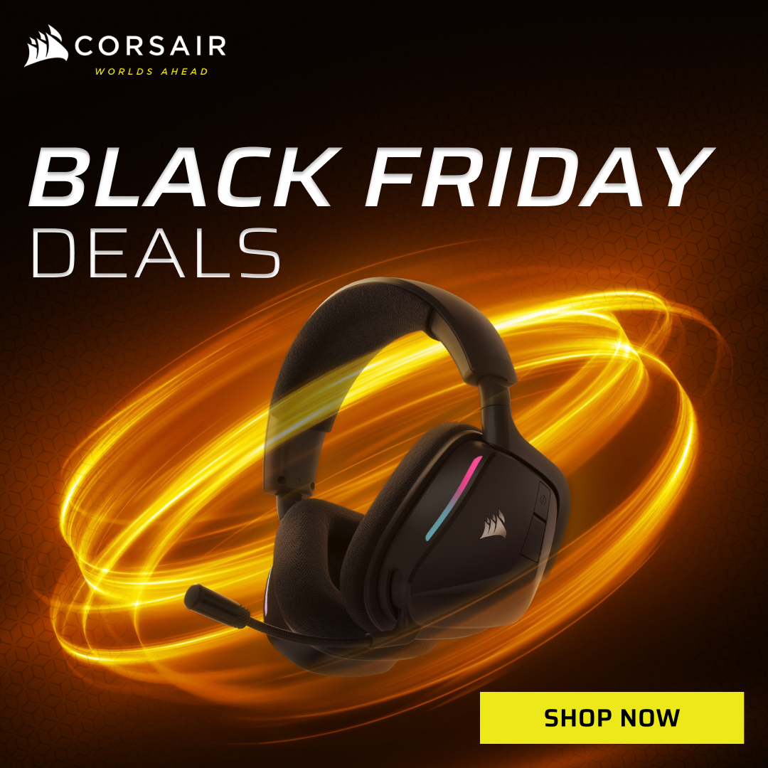 Here comes Black Friday! 
Grab some incredible CORSAIR specials! Kicking off with the Amazon deals
🎧 up to 44% off
⌨️ up to 36% off
🖱️ up to 50% off
Plus cases, fans, power and more!

🚨 Go go go! 🚨amazon.com.au/stores/page/03…