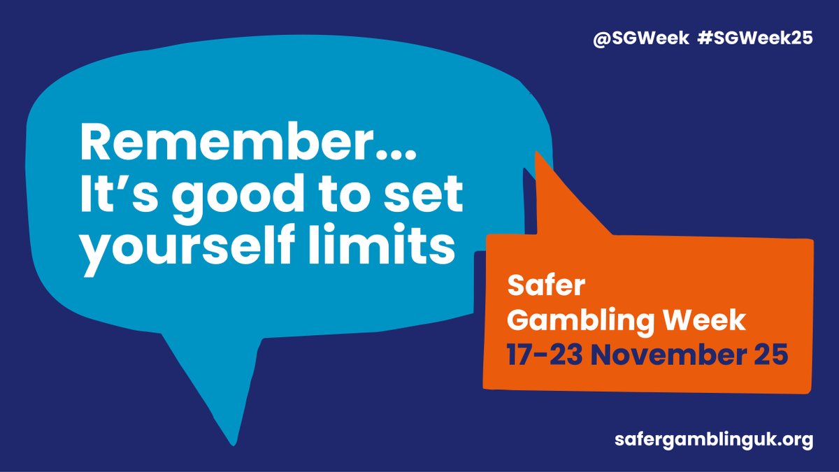 When gambling, it's important to set limits (time or money) and stick to them. Learn how to "Spin Safe" at Admiral - ask a team member and check out our leaflets (available in multiple languages) for more info. safergamblinguk.org #SGWeek25 <a href="/SGWeek/">Safer Gambling Week</a>