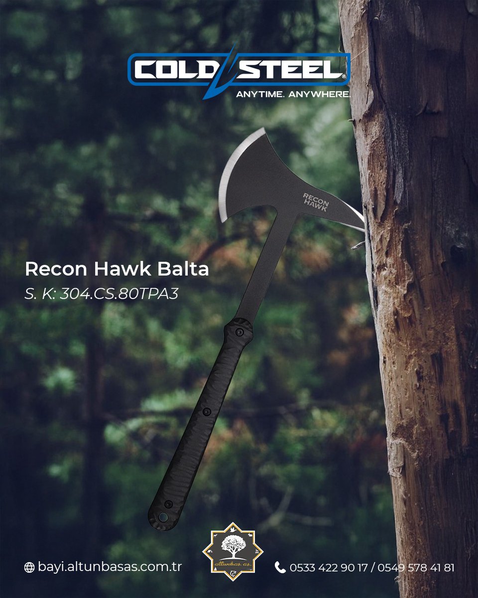 Altunbas_As's tweet image. 65mn karbon çelikten tek parça olarak üretilen Cold Steel Recon Hawk balta, vahşi doğada sınırları zorlamayı sevenlerin en büyük yardımcısı olacak. 

🛜  bayi.altunbasas.com.tr/cold-steel-rec…

#coldsteel #altunbasas #reconhawk