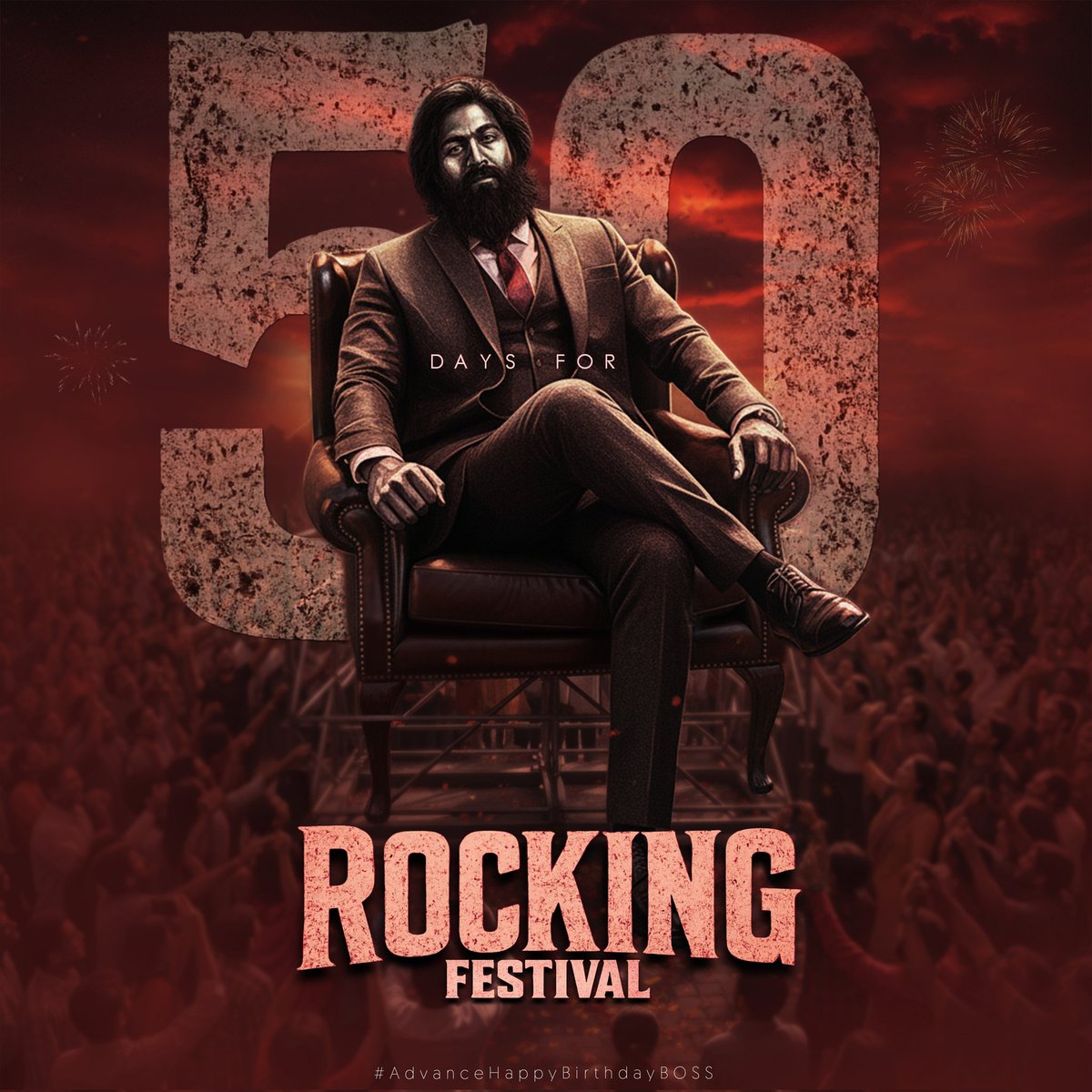 50DaysForRockingFestival #ToxicOnMarch19th #YashBOSS #Yash