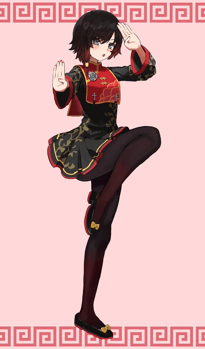 ryohakosako's tweet image. ルビー❤チャイナドレス ver. #RWBY