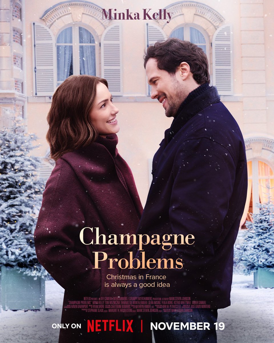 Christmas in France is always a good idea. CHAMPAGNE PROBLEMS is now  playing on Netflix!, image size:960x1200
