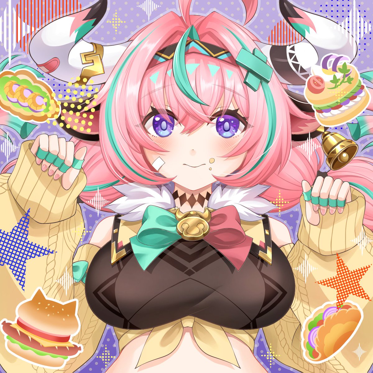 tikutakutotto's tweet image. ヴァレサちゃん🍔（お誕生日遅れましたがおめでとう～）
#原神 #GenshinImpact #Varesa #ヴァレサ