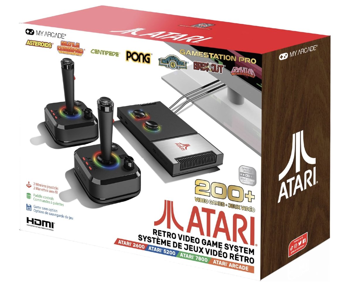 GeekDiscounts's tweet image. Ad: 29% OFF My Arcade #Atari GameStation Pro Plug N Play Video Game System - UK 🇬🇧 amzn.to/49syQwe