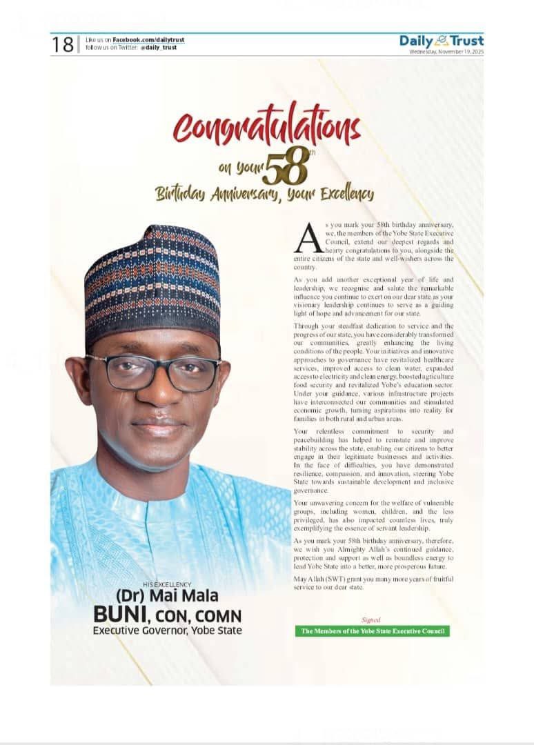 A GENTLEMAN AND A LEADER WORTH CELEBRATING.

May Allah fill his days with barakah, protect him from every harm, and grant him wisdom to lead with justice, sincerity, and compassion.

May He open for him the doors of success in both dunya and akhirah, ease his path, bless his