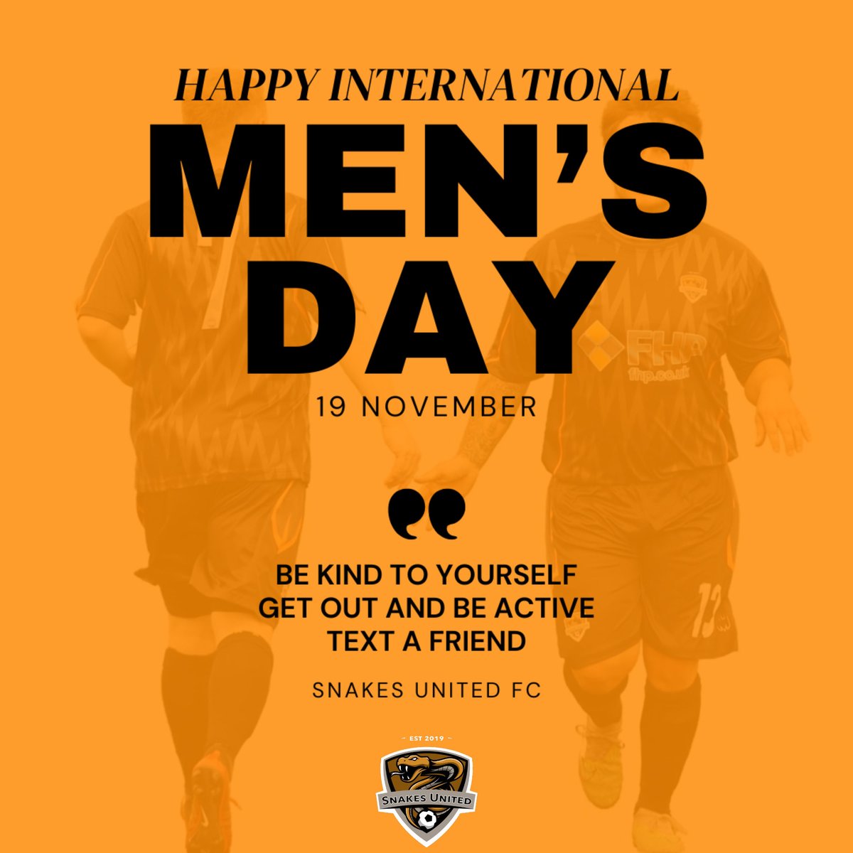 Today we celebrate men everywhere — their strength, their struggles, and their stories.
Look after yourself. Speak up. Check in on your mates.
We’ve got you. 🐍🖤
#InternationalMensDay