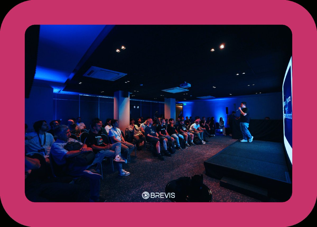 web3_bender's tweet image. presentation by @brevis_zk co-founder and ceo at zkonnect event

yesterday michael shared a vision for the future of decentralized applications (dapps). 

he explained that off-chain computation combined with on-chain verification using zero-knowledge (zk) proofs can enable…