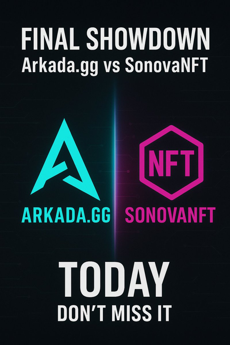 magical_sg's tweet photo. 🔥 Today is the MEGA FINAL Day of Bracket Wars on @jokerace_io powered by @soneium!

⚔️ @Arkada_gg vs @SonovaNFT — the ultimate showdown begins at 2PM UTC!

🗳️ Cast your vote here: https://t.co/QwgaD11pS1
👑 Support @Arkada_gg to claim the Champion’s Crown!

LFG 🚀🔥
#BracketWars #Soneium #JokerAce #ArkadaGG #SonovaNFT #Web3 #Finals #VoteNow