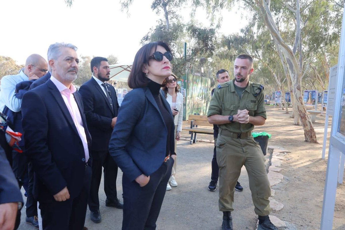 There’s truly no substitute for witnessing reality with your own eyes.
Thank you to the Foreign Minister, Maka Botchorishvili  for visiting the Gaza Envelope, where she could see firsthand the atrocities and war crimes perpetrated by the Hamas terror organization on October 7th