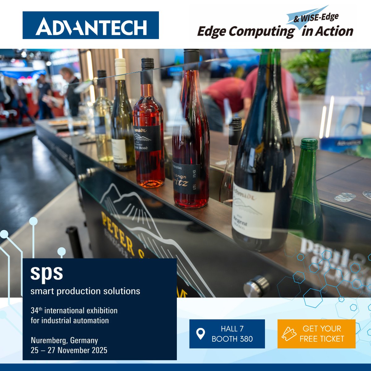 Advantech_IIoT's tweet image. 🍷 Join Us for a Special Wine Tasting at SPS 🍷

Don&apos;t miss our exclusive wine tasting event! Come unwind, network, and savor exquisite wines brought to us by the only wine-maker in Nuremberg🌿

Taste carefully selected Franken wines from the renowned vineyards of Nürnberger…
