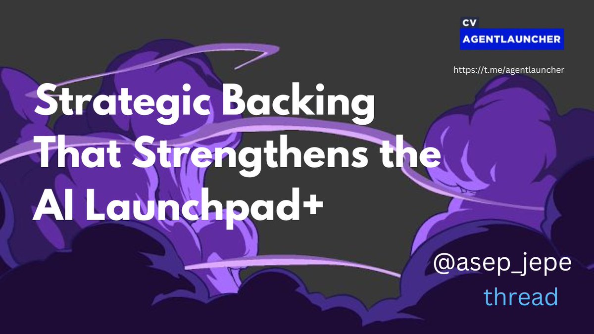 asep_jepe's tweet image. Credibility in Web3 comes from who builds beside you. CV PAD &amp;amp; Agentlauncher are backed by CV VC, CV Labs, and DuckDAO organizations with proven history in incubating and scaling global blockchain projects

 #Web3Infrastructure