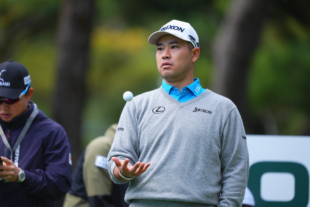 TrackingHideki's tweet image. Getting prepped at the Dunlop Phoenix ✅