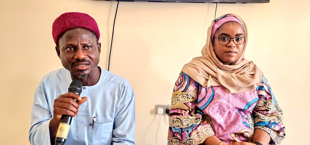 This month, we're hosting Maryam Lawan Gwadabe, founder of Blue Sapphire and SA to the Minister of Communication, Innovation &amp; Digital Economy. Our Executive Director, Dr. <a href="/YZYau/">Yunusa Ya'u</a> rep. by Senior Progs Officer, Malam Isah  <a href="/IsahAzare2/">Isah Azare</a> now gives welcome remarks <a href="/MubarakshehuD/">Mubarak Shehu Dayyab🇳🇬</a>
