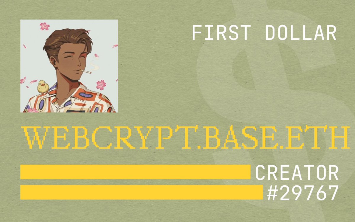 Web_Crpt's tweet image. I will help you @earnfirstdollar on @base

Want in?

firstdollar.money/?r=8xF2MJ