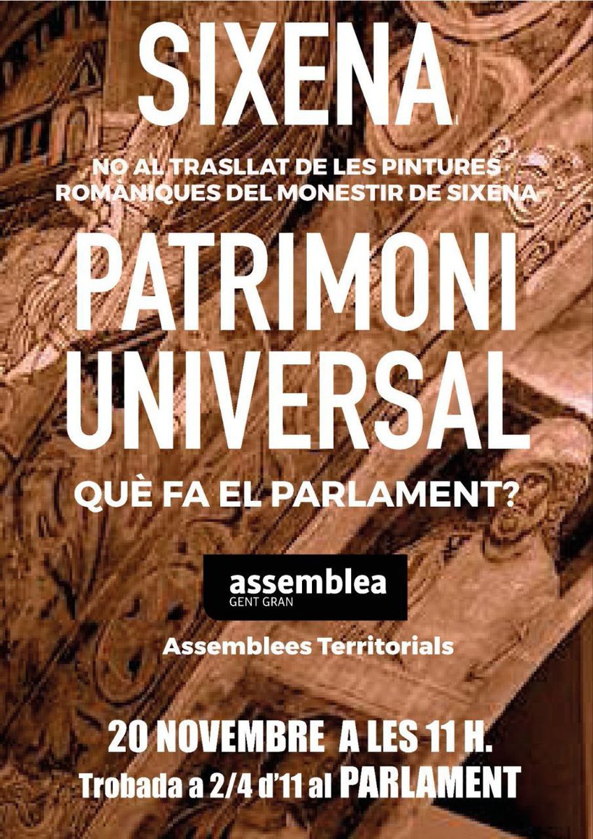 📅 Aquest dijous Dia 20.
🕓11 hores 
📍Al Parlament de Catalunya 
No al trasllat 👇