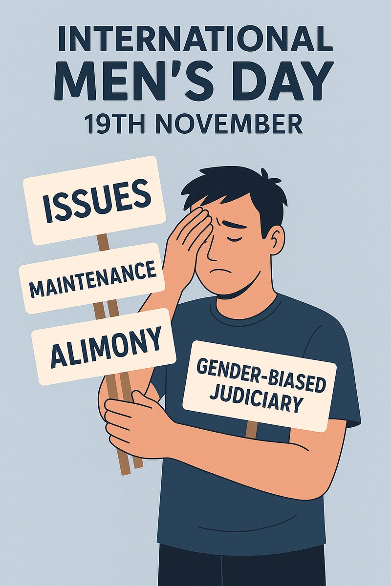 Racr2024's tweet image. We request all members of  parliament @mpa_india to look into #Judiciaryreforms discuss on Men’s issues,suffering from misuse of #Judiciarylaws,#falsecases blackmail. Men facing harassment,injustice loosing families,kids.
Pls bring #genderneutral 
#Internationalmensday
@republic