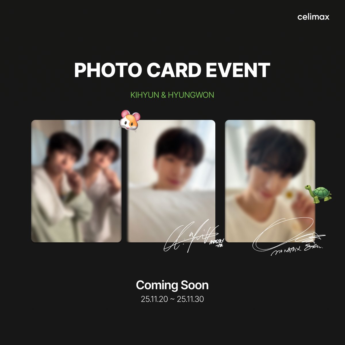 Celimax_twt's tweet image. 🧡🐹💚🐢

D-1

🐹🧡🐢💚

-

@OfficialMONSTAX 
#셀리맥스 #몬스타엑스 #기현 #형원