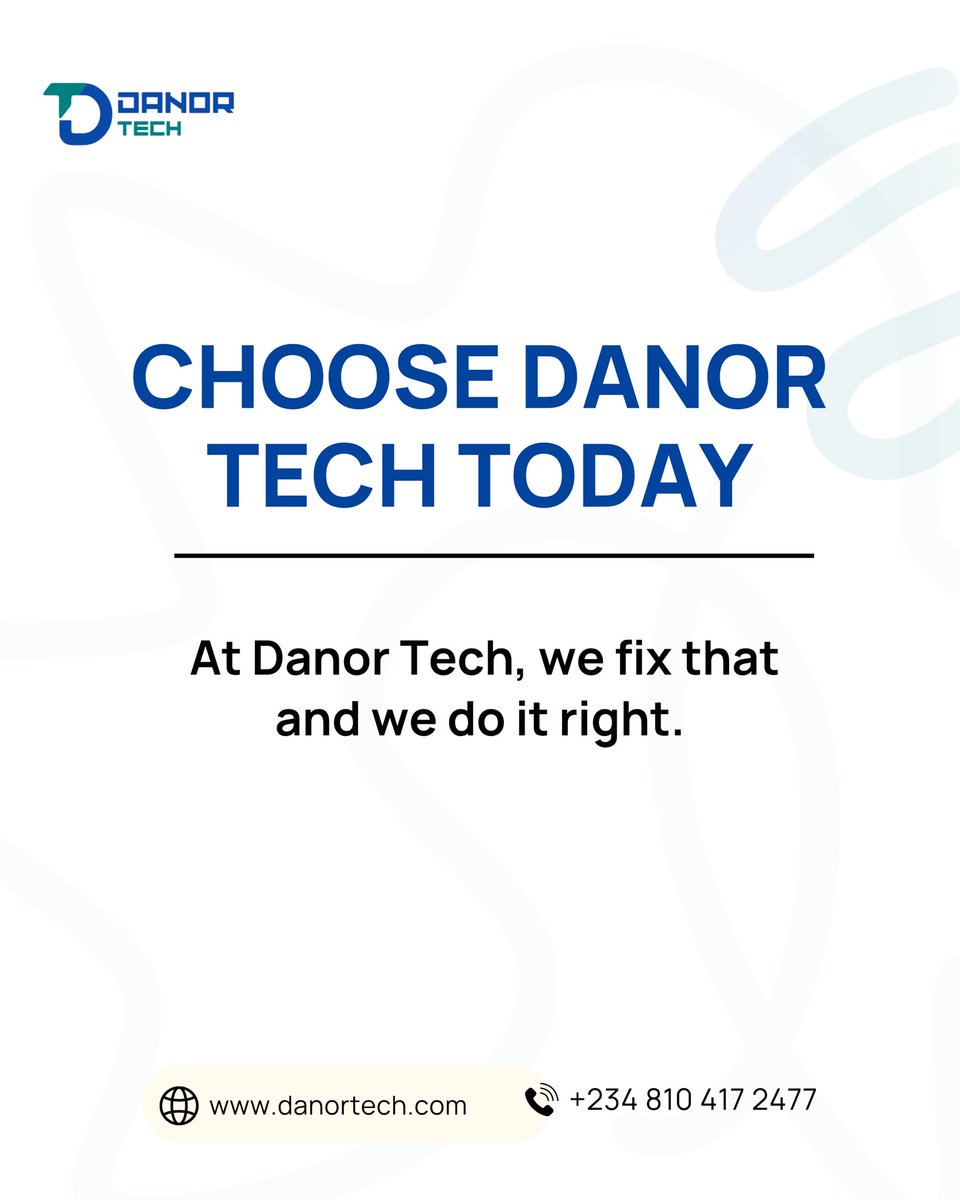 danor_tech's tweet image. Tired of your website acting like it’s on “break”? 

Let’s turn that 404 mess into a site that actually wows.
Stop apologizing for your website and start impressing with it. 

Send us a message today

#DanorTech #WebDesign #WebsiteGoals #SmartSolutions