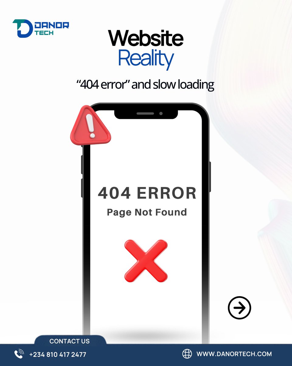 danor_tech's tweet image. Tired of your website acting like it’s on “break”? 

Let’s turn that 404 mess into a site that actually wows.
Stop apologizing for your website and start impressing with it. 

Send us a message today

#DanorTech #WebDesign #WebsiteGoals #SmartSolutions