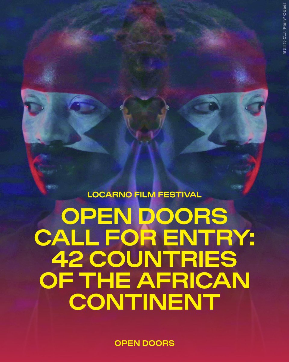 FilmFestLocarno's tweet image. We’re thrilled to announce a new #OpenDoors call for entries! In the second year of the 2025-2028 Open Doors focus, we continue to shine a spotlight on talents and stories emerging from 42 African countries.

→ Discover more and apply on our website: shorturl.at/63wT8
