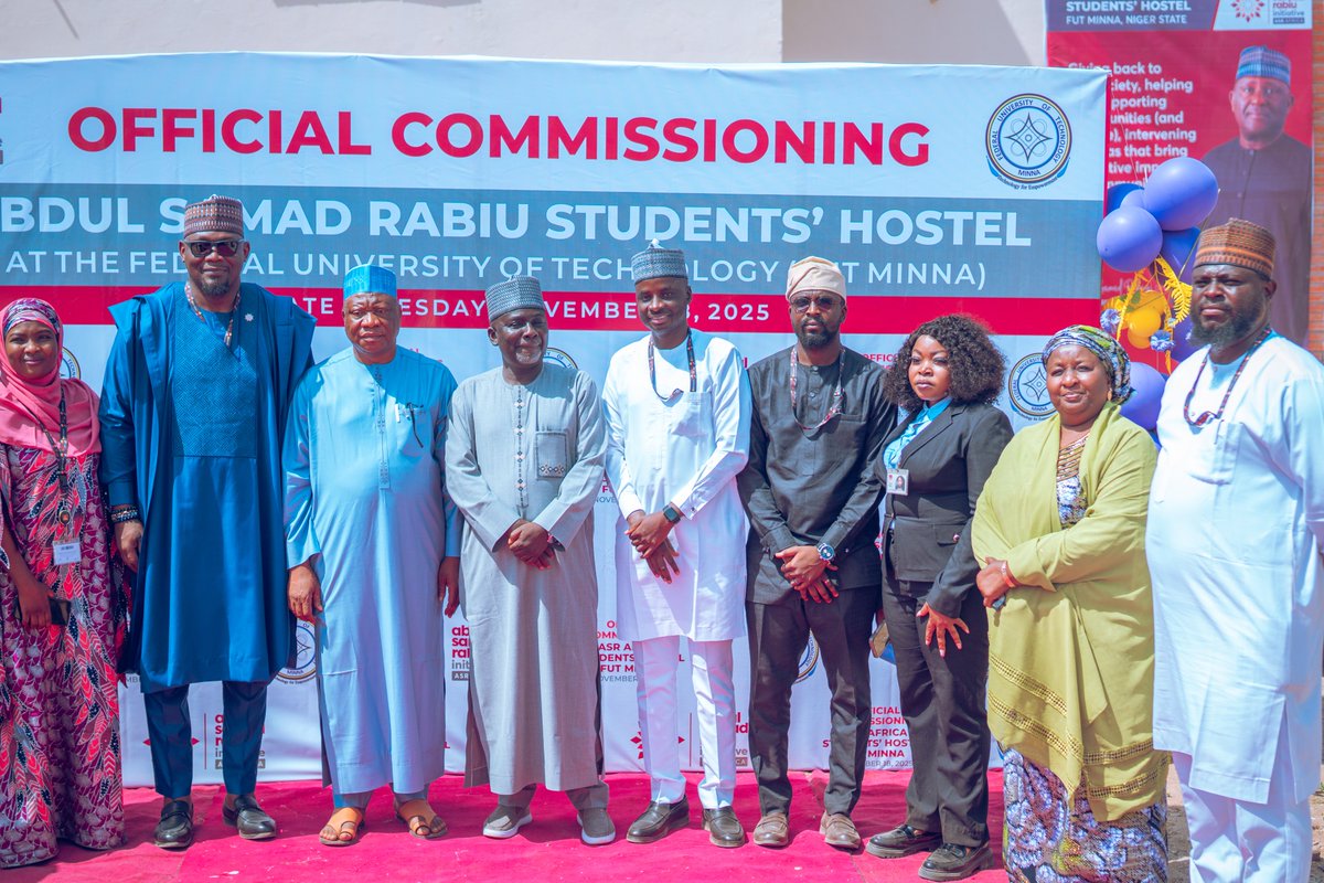AsRafrica's tweet image. Moments from the commissioning of the ₦310 million Abdul Samad Rabiu Student Hostel at the Federal University of Technology, Minna, Niger State earlier today.

More information coming soon

cc: @BUAgroup @asr_rabiu 

#ASRAfrica #SocialDevelopment #Picturestory