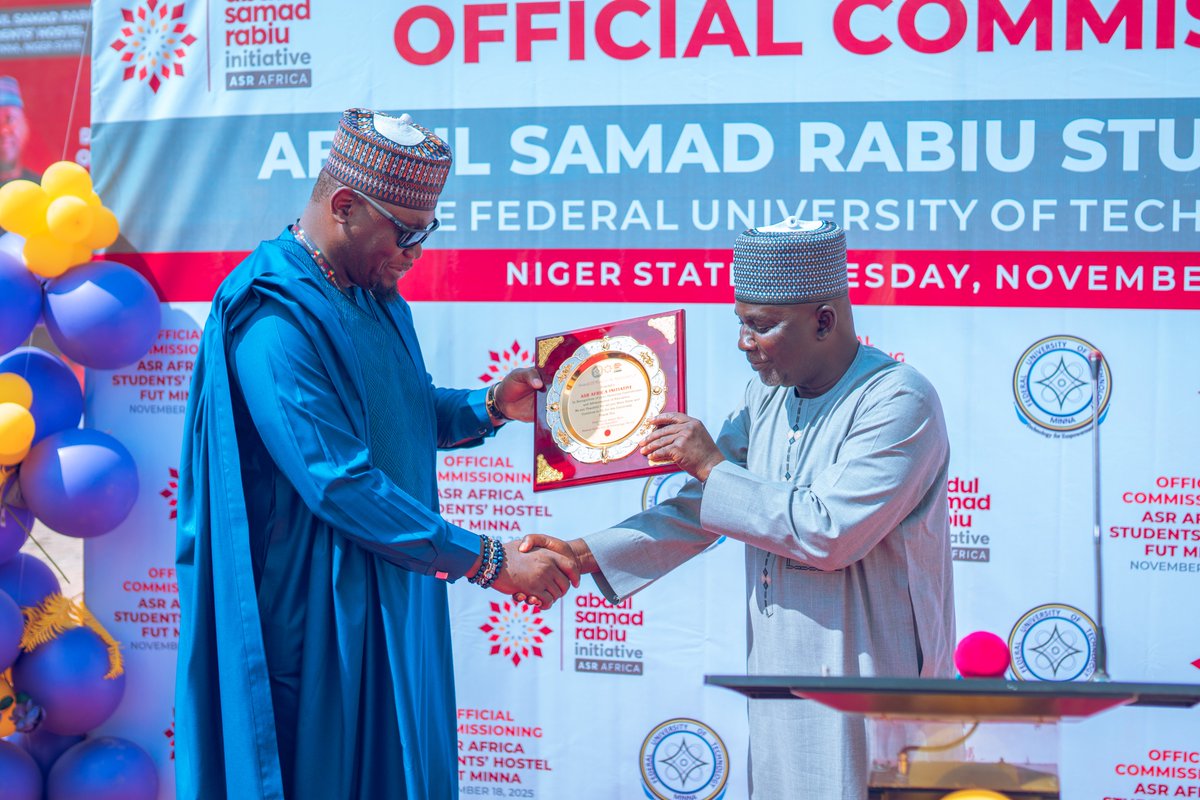 AsRafrica's tweet image. Moments from the commissioning of the ₦310 million Abdul Samad Rabiu Student Hostel at the Federal University of Technology, Minna, Niger State earlier today.

More information coming soon

cc: @BUAgroup @asr_rabiu 

#ASRAfrica #SocialDevelopment #Picturestory