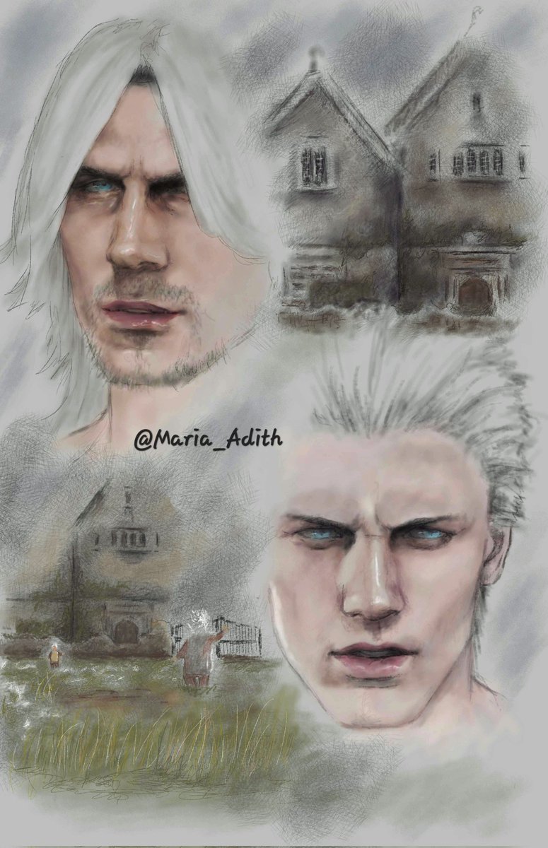 MariaAdith1's tweet image. Practice digital 🎨
#Dante #Vergil #DevilMayCry5