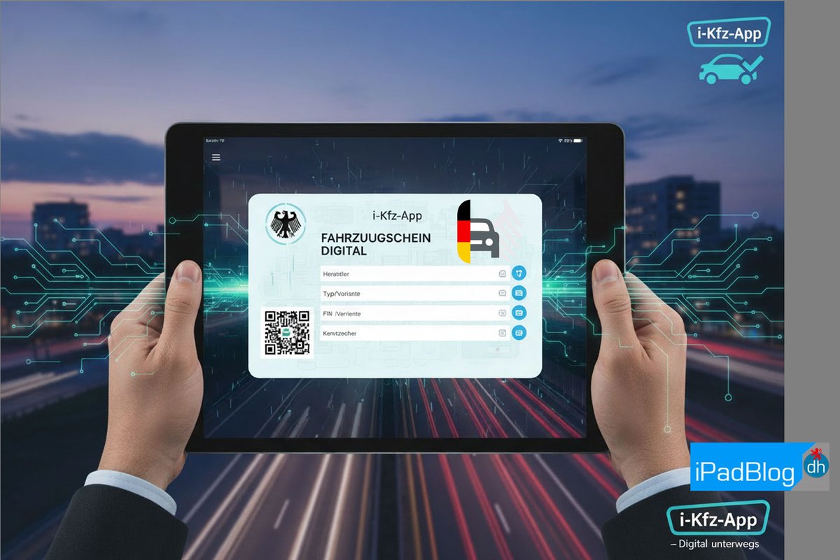 iPadBlog's tweet image. Der Fahrzeugschein wird digital – mit der neuen i-Kfz-App
ipadblog.de/app/der-fahrze…