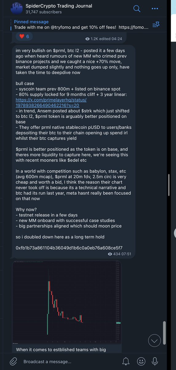 SpiderCrypto0x's tweet image. Shared thoughts on btc l2 narratives like $prml on base, who have their testnet releasing in few days &amp;amp; are already working with institutions to unlock value for btc throughb their stablecoin + yield 

@jessepollak @blknoiz06 peep this 

Full read: 
t.me/spidersjournal