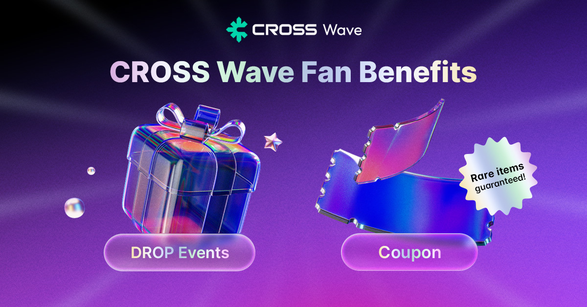 crosswave_xyz's tweet image. CROSS Wave Fan Benefits 

1⃣Hit Lv20+ in ROHAN2 → Get 1,000 DROP
- x.com/crosswave_xyz/…

2⃣Send DROP to your favorite creators → Earn Coupons
- x.com/crosswave_xyz/…

Grinding hard on @Rohan2_Global &amp;amp; @crossplay_xyz? 
You MUST join CROSS Wave to get these Fan Benefits!…
