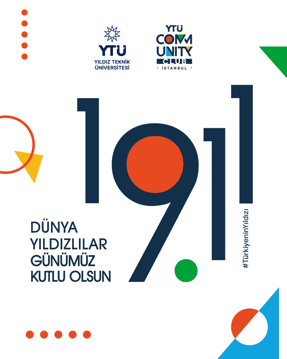 114 yıllık köklü mirasımızı yarınlara taşıyan akademisyenlerimiz, öğrencilerimiz, mezunlarımız ve YTÜ Ailemizin tüm üyeleri…

Birlikte oluşturduğumuz kültürü ve bizi Yıldızlı yapan değerleri bugün bir kez daha yürekten hissediyoruz.

19.11 Dünya Yıldızlılar Günümüz kutlu olsun.