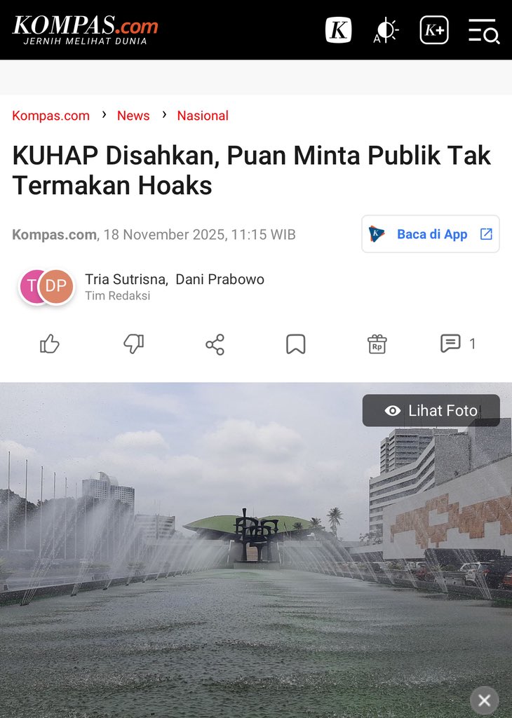 narkosun's tweet image. Awas HOAX ‼️

Ketua DPR @puanmaharani_ri berharap publik yang masih menolak proses legislasi Kitab Undang-Undang Hukum Acara Pidana (KUHAP) tidak termakan hoaks atas substansi beleid yang baru disahkan.

Sebagai informasi, selama pembahasan, Panitia Kerja RUU KUHAP menyepakati 14…
