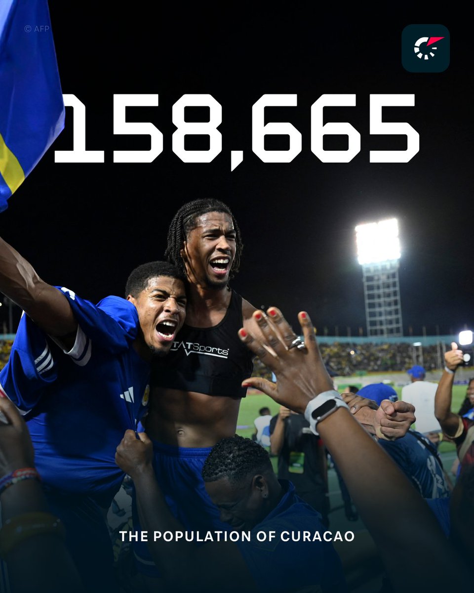 Flashscorecom's tweet image. 🤏 Tiny, but mighty! 🇨🇼 Curacao are the smallest country ever to progress through WC qualification. 👏👏👏 flashsco.re/f4dve2p3