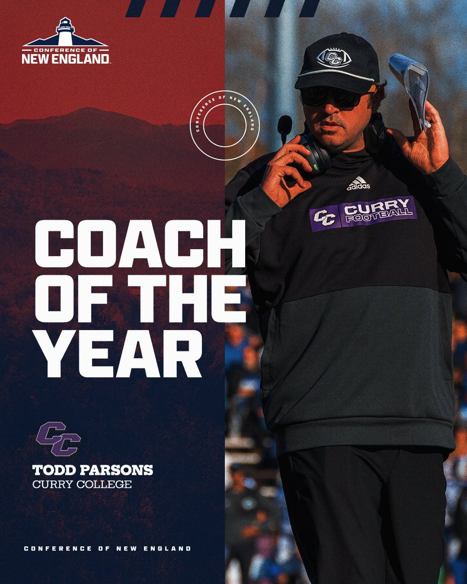 🏈 Your 2025 #CNE Football Coach of the Year - from <a href="/CurryColonels/">Curry College Colonels</a>, Todd Parsons! 

#LeadAsONE | #ONENewEngland
